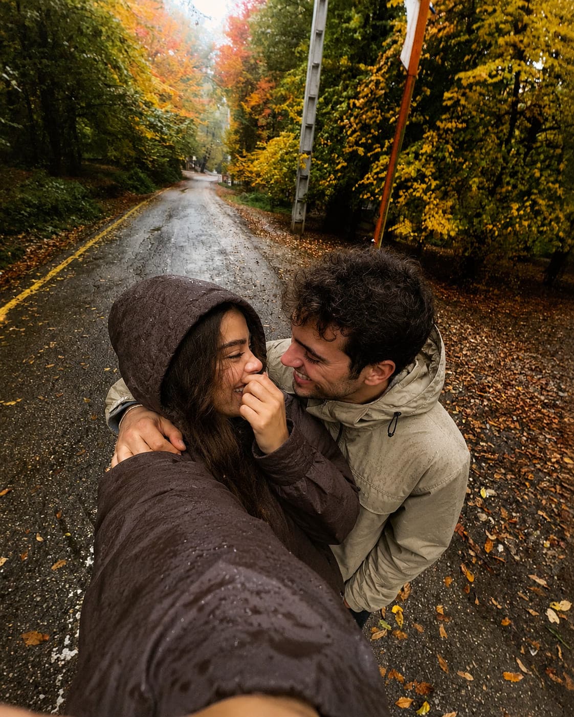 Soft-focus romantic portrait